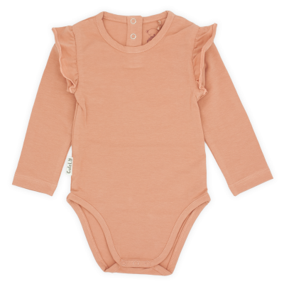 Ruffle romper 'Rust pink'